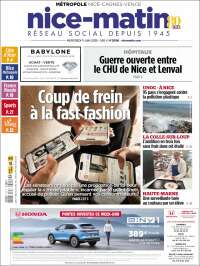 Portada de Nice-Matin (France)