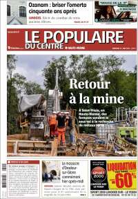 Portada de Le Populaire du Centre (Francia)