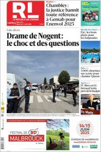 Portada de Le Republicain Lorrain (Francia)