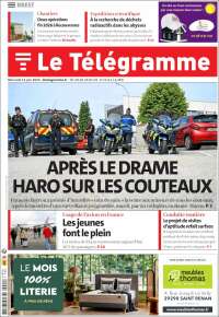 Portada de Télégramme (Francia)