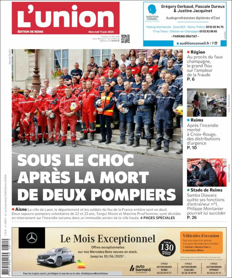 Portada de L'Union (Francia)