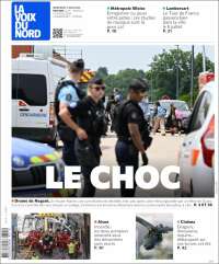 Portada de La Voix du Nord (Francia)