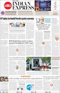 Portada de New Indian Express (India)