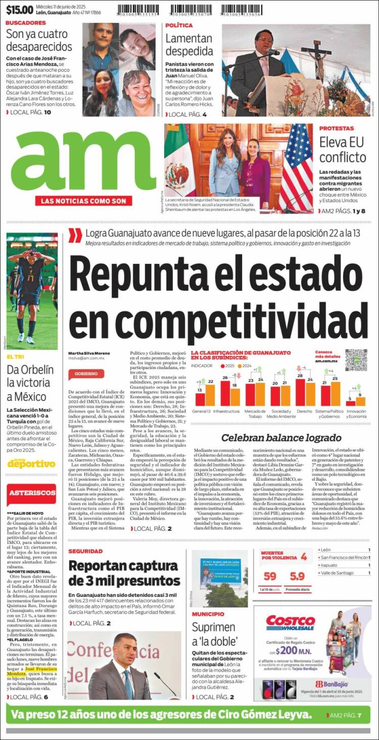 Portada de Al Día A.M. (México)