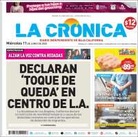 Portada de La Crónica de Baja California (Mexico)