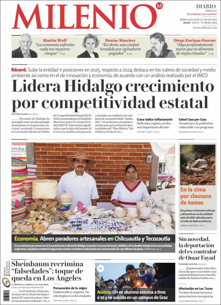 Portada de Milenio de Hidalgo (Mexico)