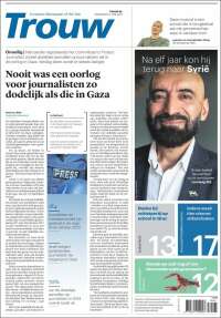 Portada de Trouw (Países Bajos)