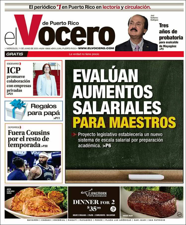 Portada de Vocero (Puerto Rico)