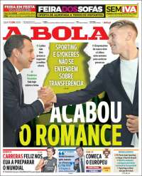 Portada de A Bola (Portugal)