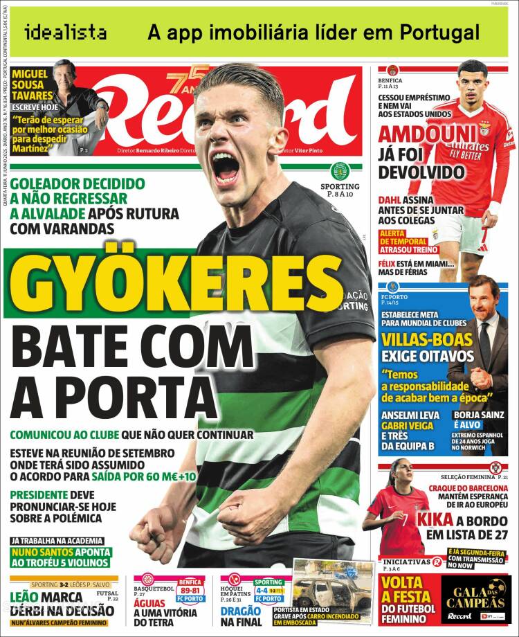 Portada de Record (Portugal)