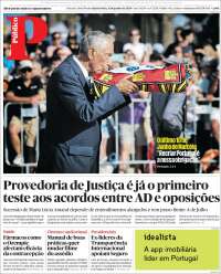 Portada de Público (Portugal)