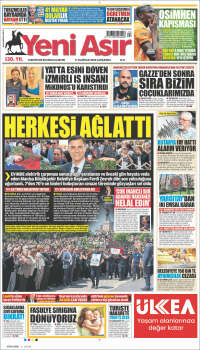 Portada de Yeni Asır (Turquía)