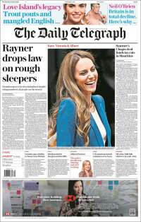 Portada de Daily Telegraph (Reino Unido)