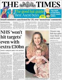 Portada de The Times (Reino Unido)