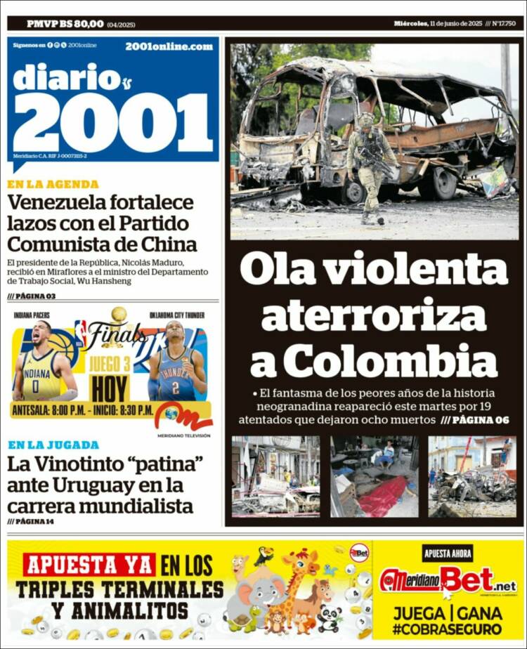 Portada de 2001 - Dosmiluno (Venezuela)