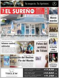 Portada de Diario El Sureño (Argentina)