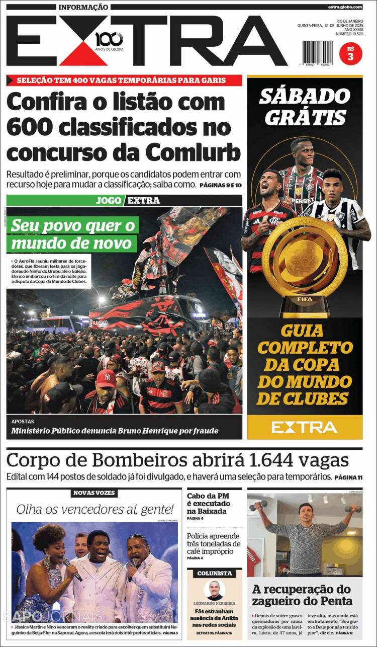 Portada de Extra (Brasil)