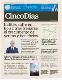 Portada de Cinco Días (España)