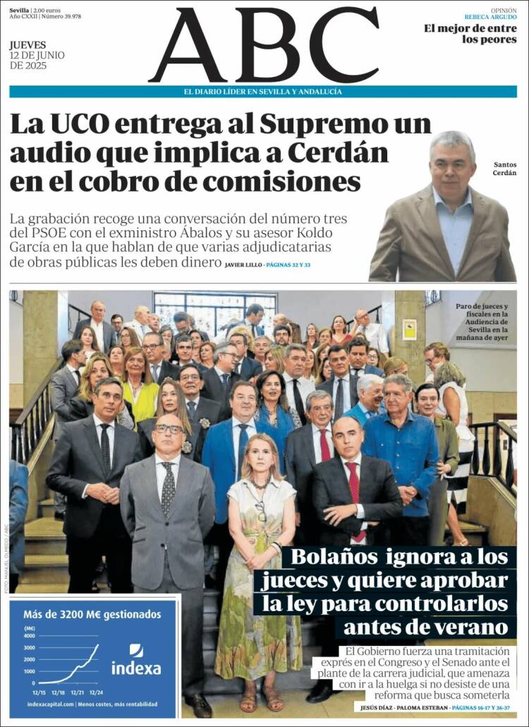 Portada de ABC - Sevilla (España)