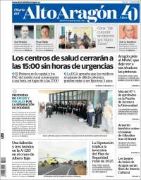 Portada de Diario del AltoAragón (España)