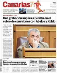 Portada de Canarias 7 (España)