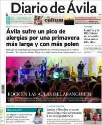 Portada de Diario de Ávila (España)
