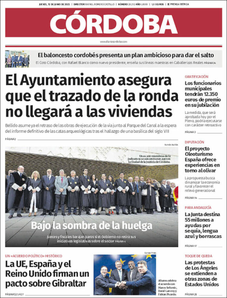 Portada de Diario de Córdoba (España)