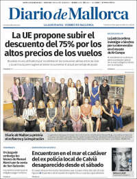 Portada de Diario de Mallorca (España)