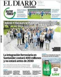 Portada de El Diario Montañés (España)