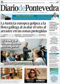 Portada de Diario de Pontevedra (España)