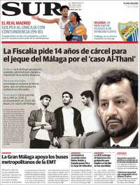 Portada de Diario el Sur (España)