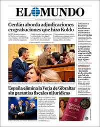 Portada de El Mundo (España)