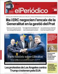Portada de El Periódico de Catalunya (Espagne)