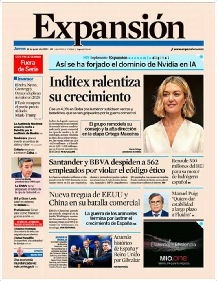 Portada de Expansión (España)
