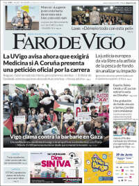 Portada de Faro de Vigo (España)