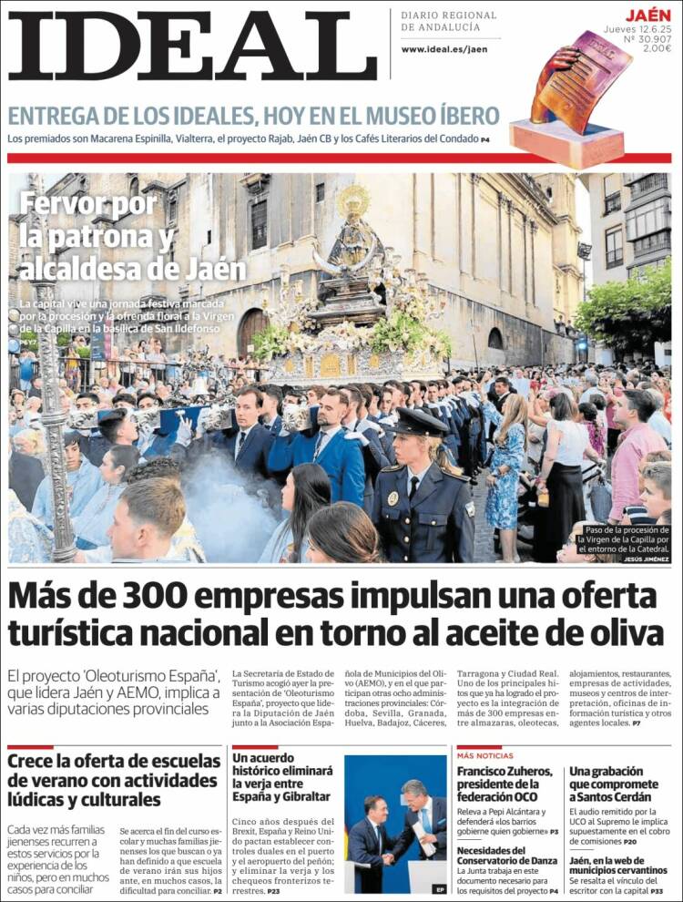 Portada de El Ideal de Jaén (España)