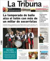 Portada de La Tribuna de Cuenca (España)
