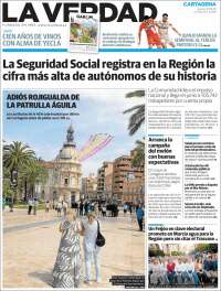 Portada de La Verdad de Cartagena (España)
