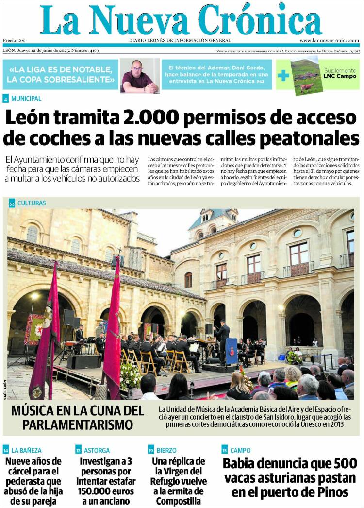 Portada de La Nueva Crónica (España)