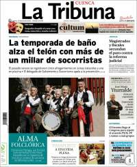 Portada de La Tribuna de Cuenca (España)