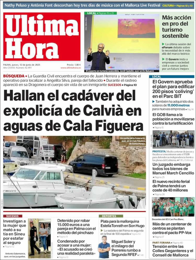 Portada de Última Hora (España)