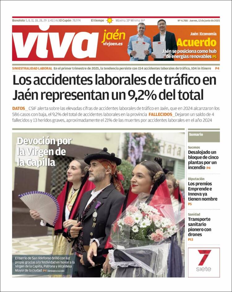Portada de Viva Jaén (España)