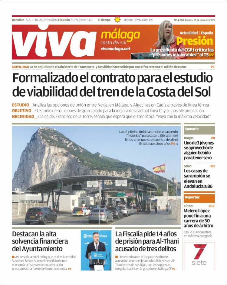 Portada de Viva Málaga (España)
