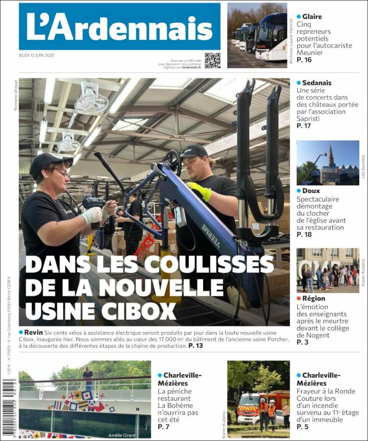 Portada de L'Ardenais (Francia)