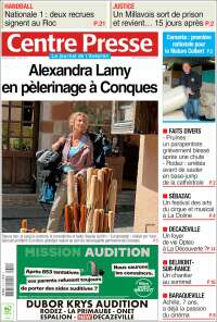 Portada de Centre Presse (Francia)