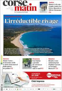 Portada de Corse-Matin (Francia)