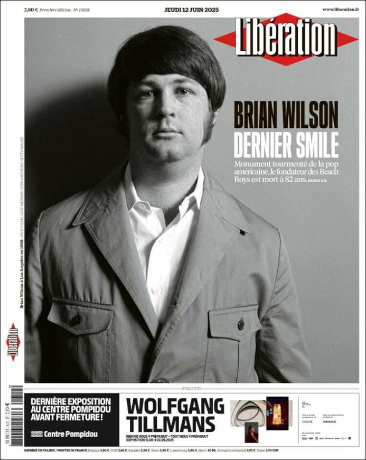Portada de Libération (Francia)