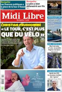 Portada de Midi Libre (Francia)