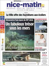 Portada de Nice-Matin (Francia)