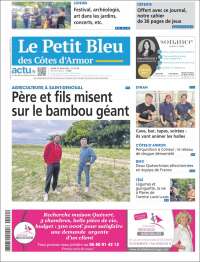 Portada de Le Petit Bleu (Francia)